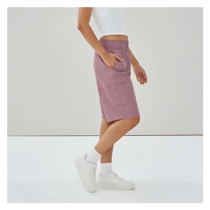 Women's Active Cargo Short - Dark Mauve